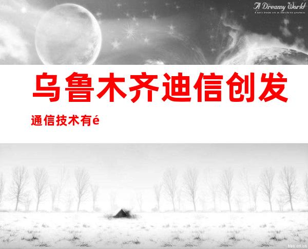 乌鲁木齐迪信创发通信技术有限公司